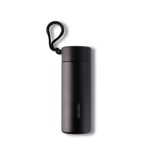 SUPLMNT 24 Oz Insulated Water Bottle With Classic Lid | Black