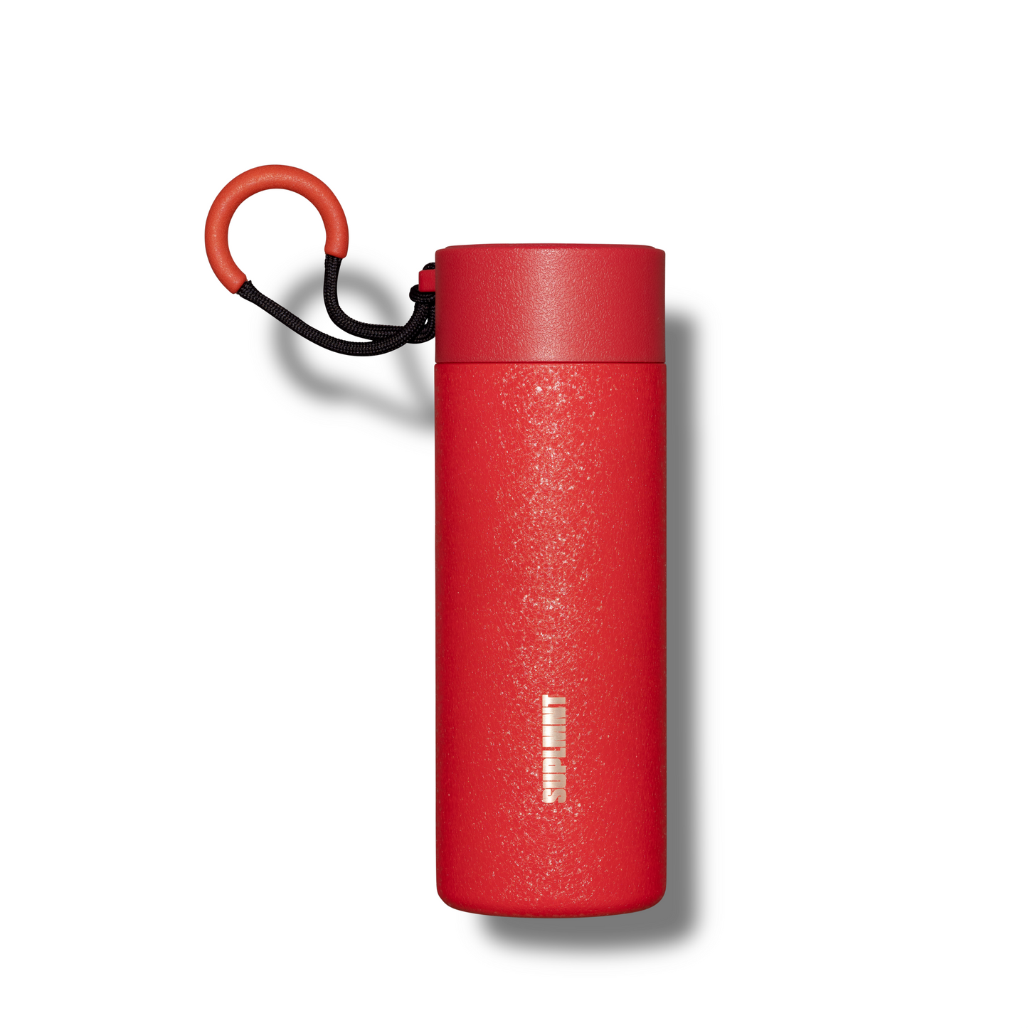 SUPLMNT's 24 OZ Water Bottle with Red Cracked Ice Texture