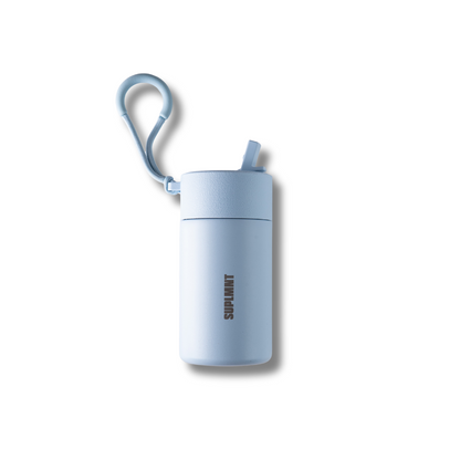 14 OZ WATER BOTTLE WITH STRAW LID