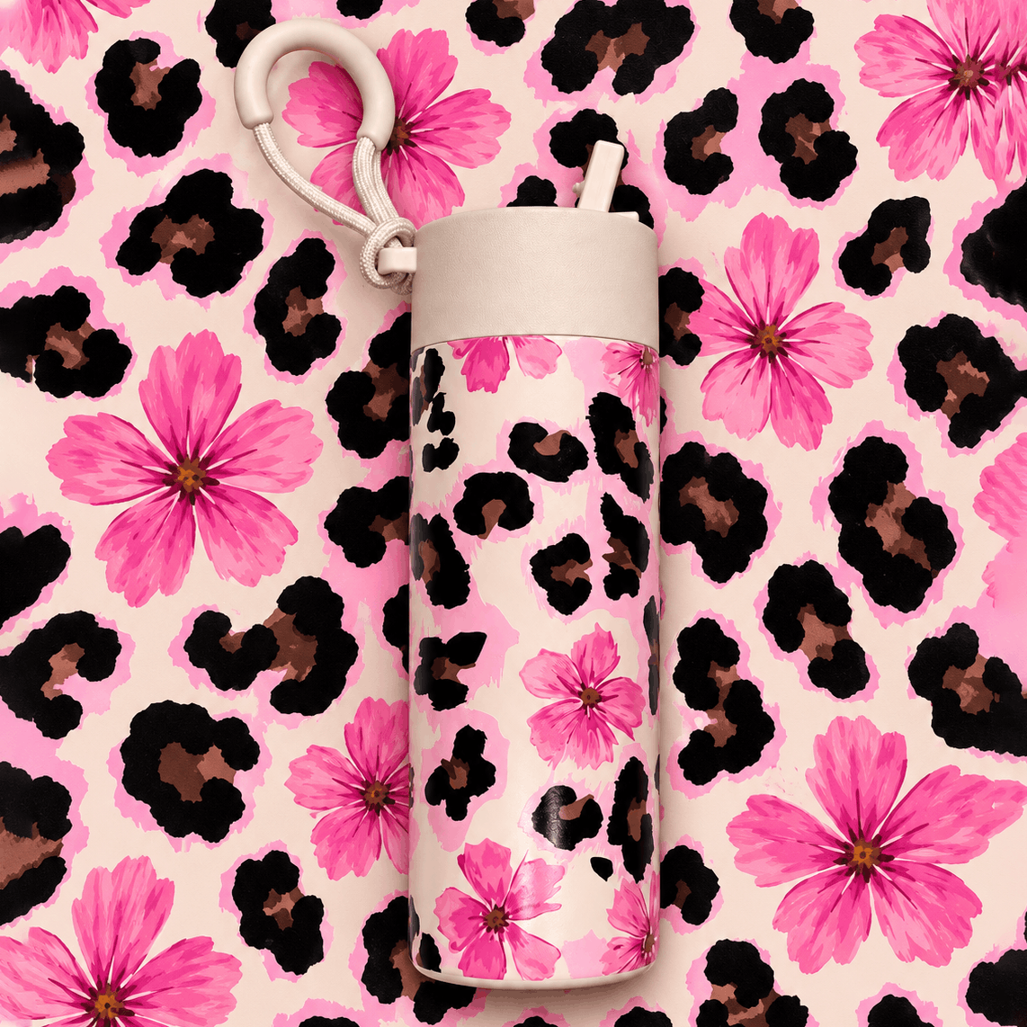 WILDFLOWER 24 OZ WATER BOTTLE WITH STRAW LID | LIMITED EDITION