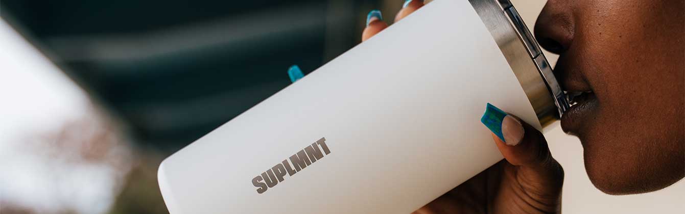 Designed by the culture for the culture; SUPLMNT’s 20 oz tumbler celebrates community, style, and everyday hydration.