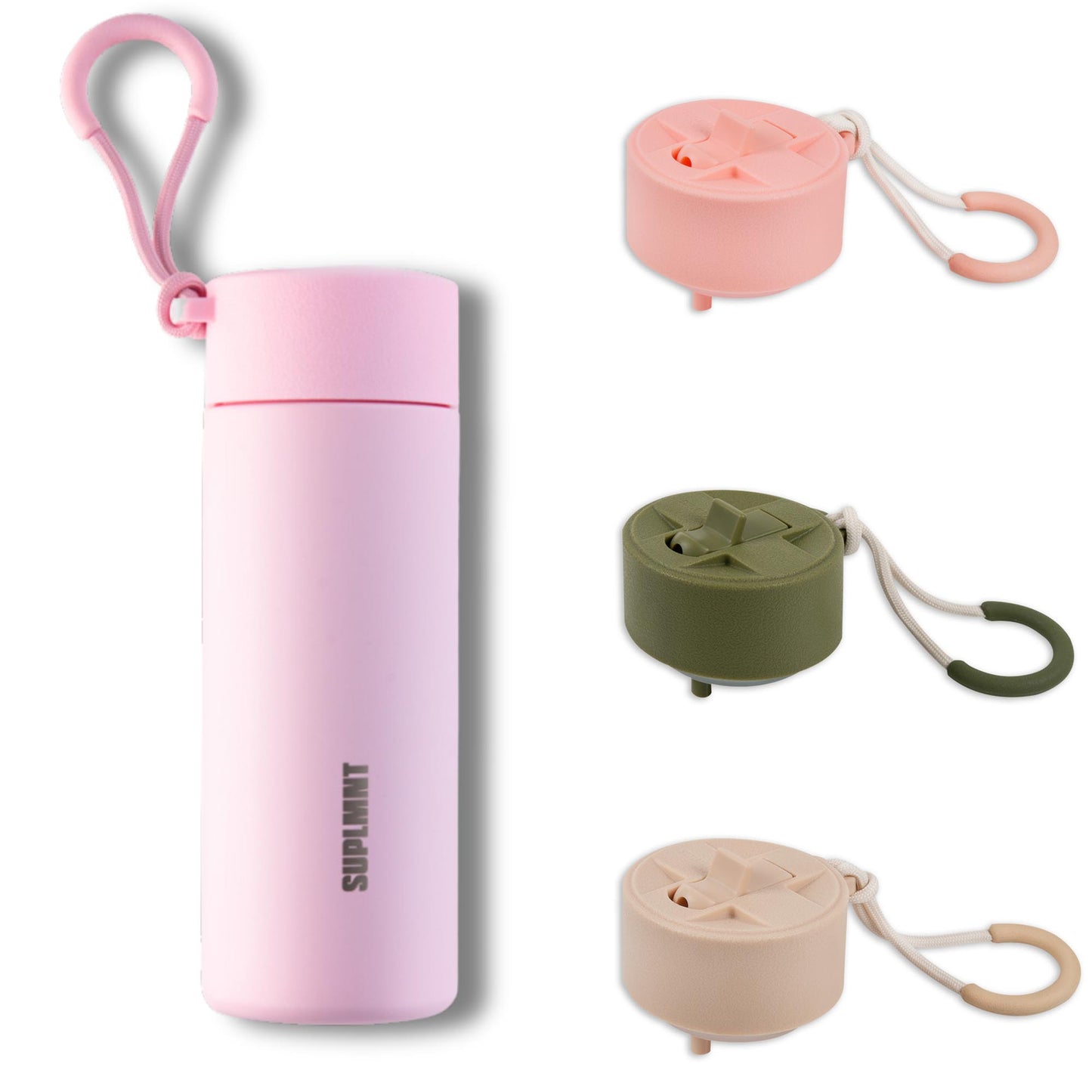 3-in-1 COMBO | 24 OZ WATER BOTTLE CLASSIC LID & 3 STRAW LIDS