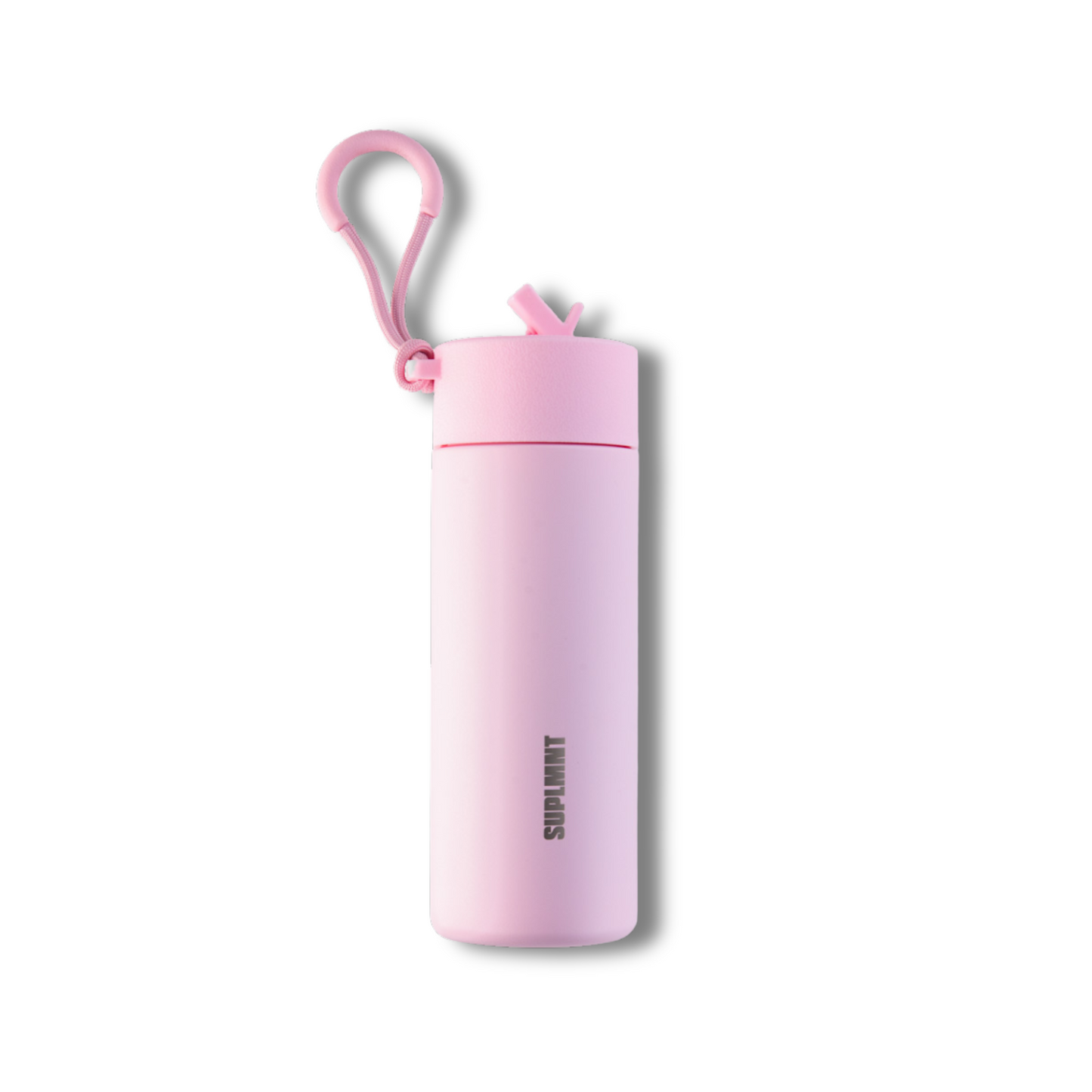SUPLMNT 24 Oz Insulated Water Bottle With Straw Lid | Blush