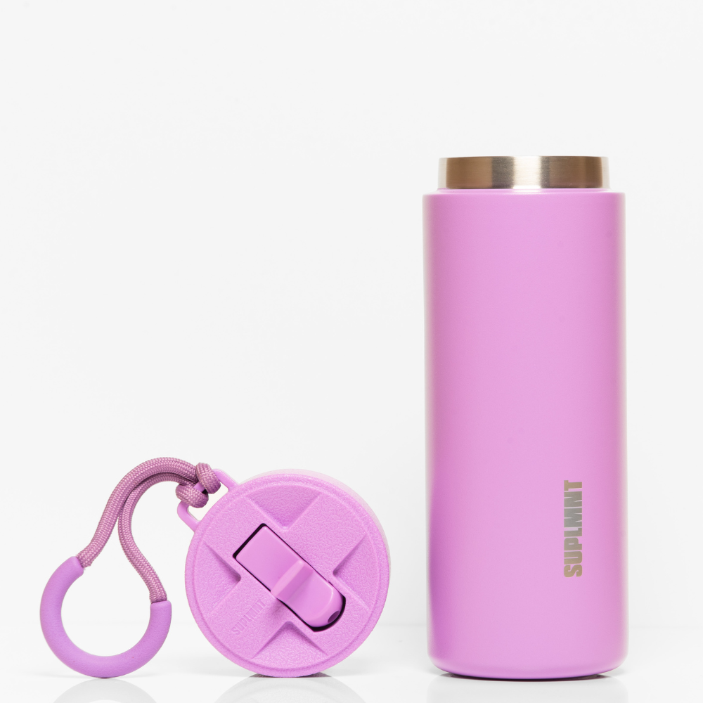 SUPLMNT 24 Oz Insulated Water Bottle With Straw Lid | Lavender