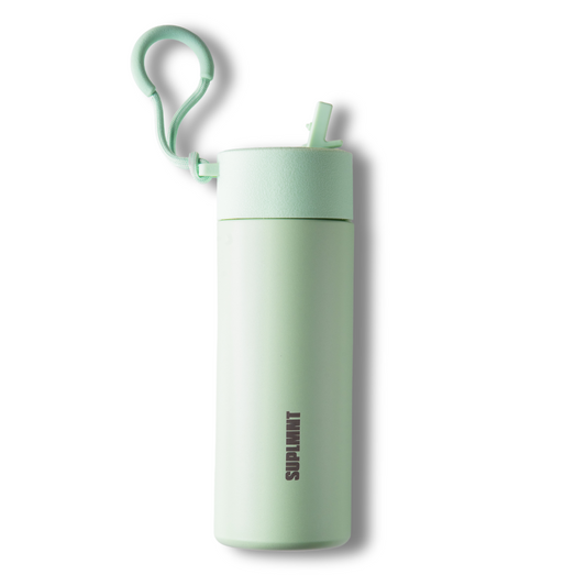 SUPLMNT 24 Oz Insulated Water Bottle With Straw Lid | Mint