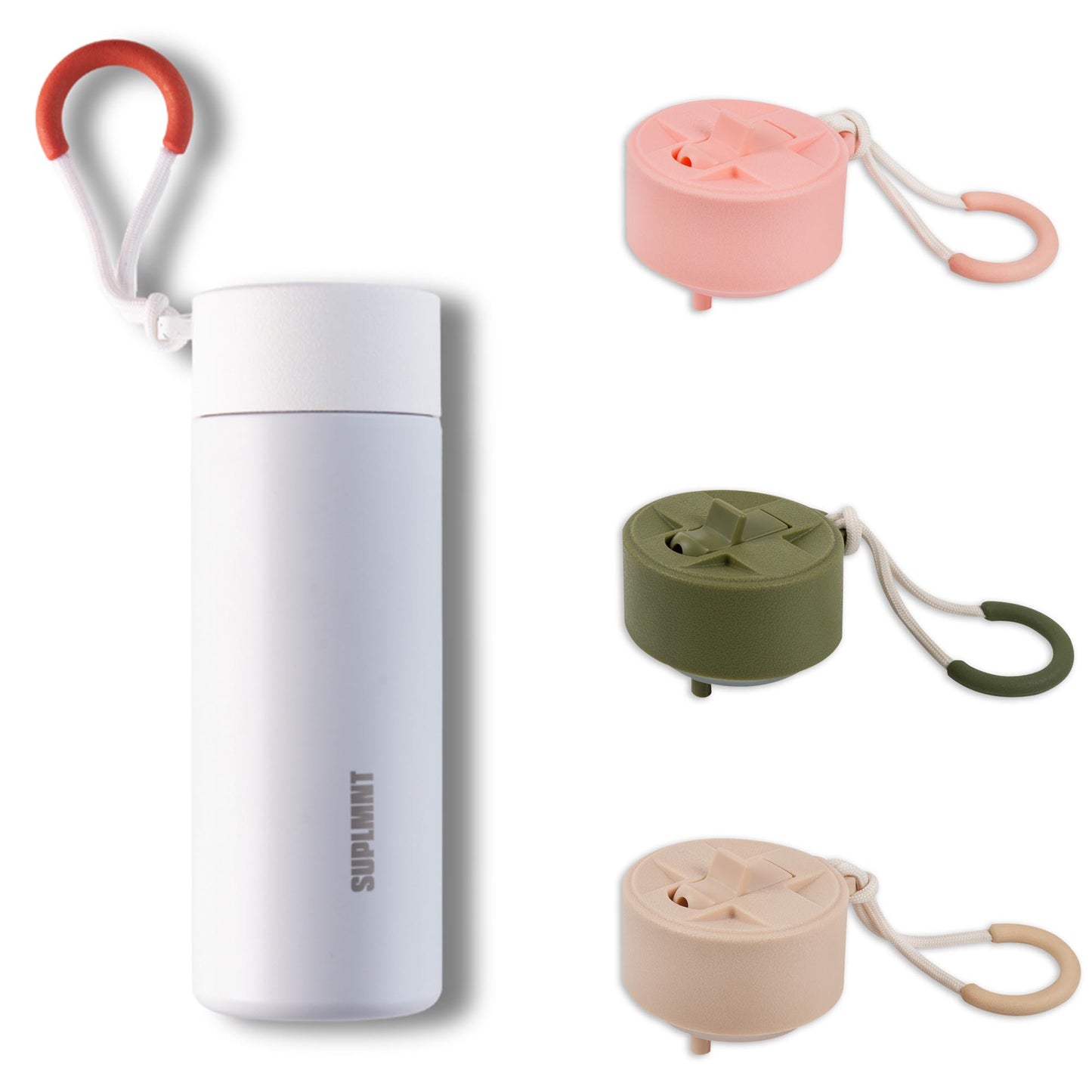 3-in-1 COMBO | 24 OZ WATER BOTTLE CLASSIC LID & 3 STRAW LIDS