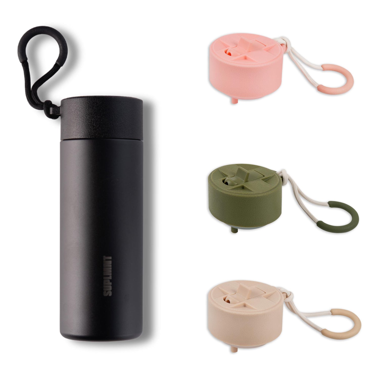 3-in-1 COMBO | 24 OZ WATER BOTTLE CLASSIC LID & 3 STRAW LIDS