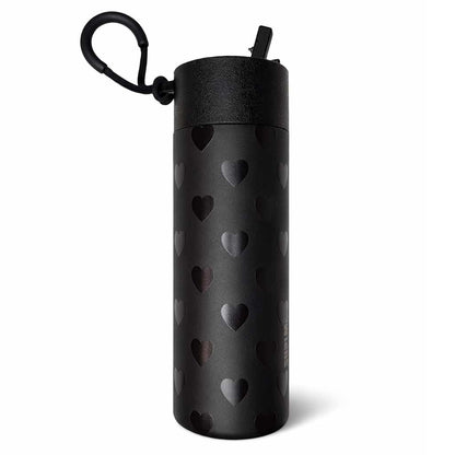 BLACK HEART 24OZ BOTTLE WITH STRAW LID