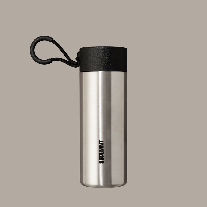 SUPLMNT's Steel colored 24 OZ Water Bottle