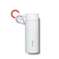 SUPLMNT 24 Oz Insulated Water Bottle With Classic Lid | White Ice with Red Handle